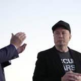 Elon Musk (à dr.) prétend que Donald Trump (à g.) est dans les dossiers Epstein. (Archive) KEYSTONE/AP/Alex Brandon